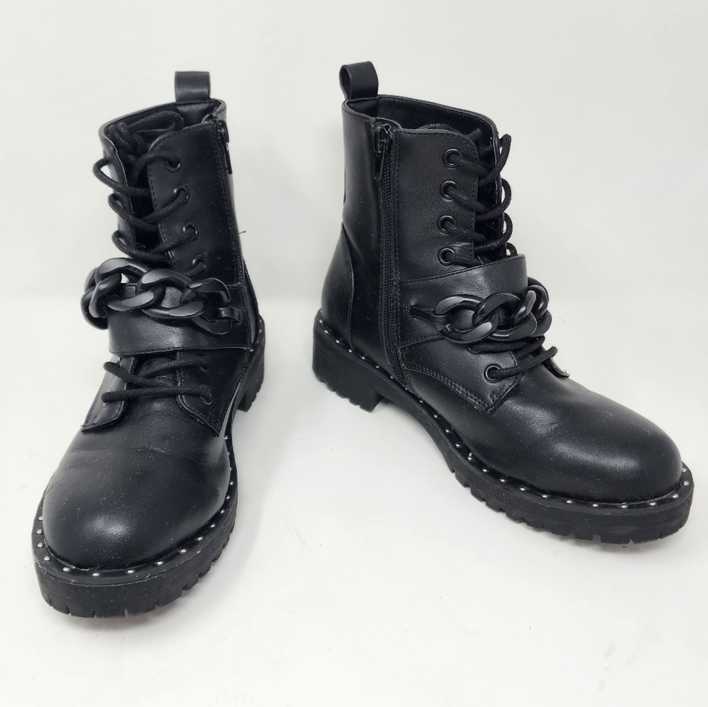 Dolce Vita Osten Combat Boot Black Women's 6.5